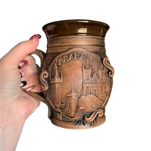 Large Prague souvenir mug with great details